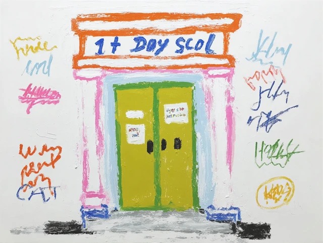 First Day of School Illustration