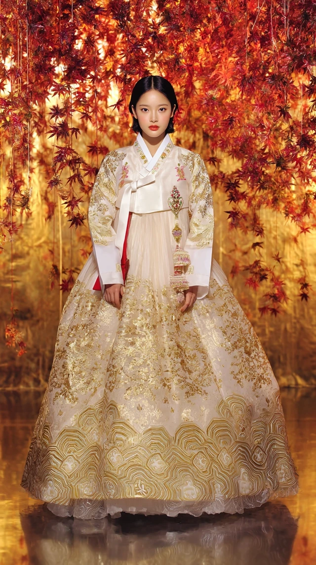 Kpop Idol in Royal Hanbok Korean Fashion Editorial