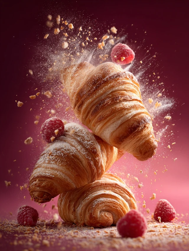 Delicious Bakery Photography Croissants Advertising
