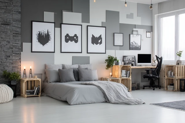 Teen Gamer Bedroom Wall Art Frames