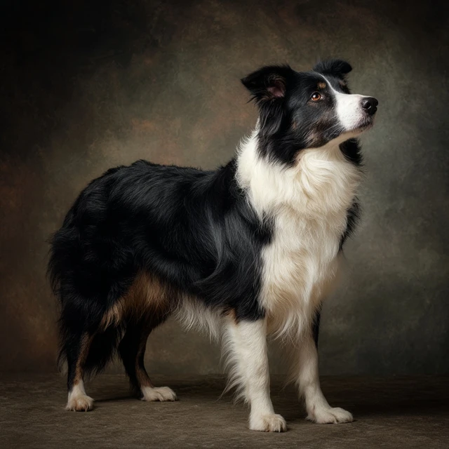 Border Collie Dog Portrait Photo