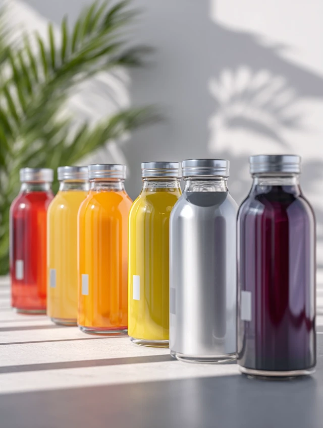 RTD Beverages Colorful Drinks Product Photography