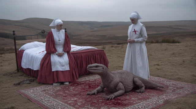 Surreal Horror Art: Cinematic Scene