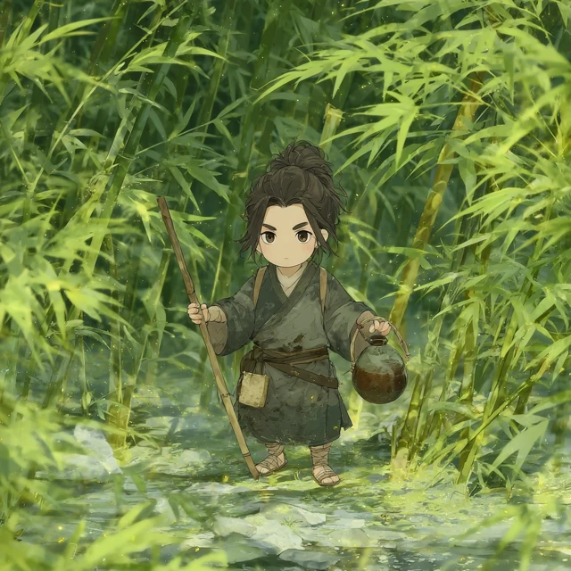 Northern Song Dynasty Scholar Chibi Art