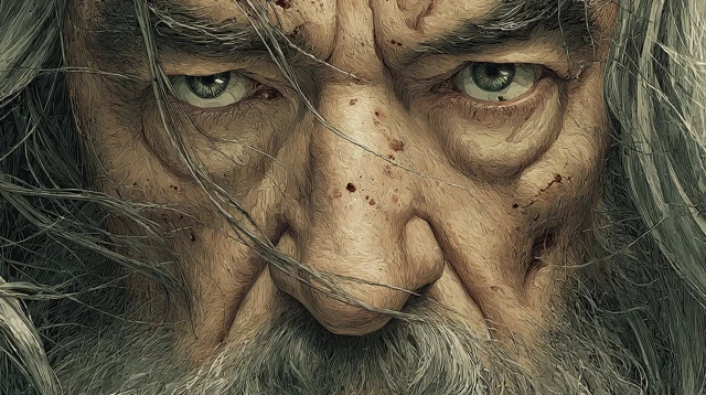 Gandalf Intense Gaze Foreboding Warning
