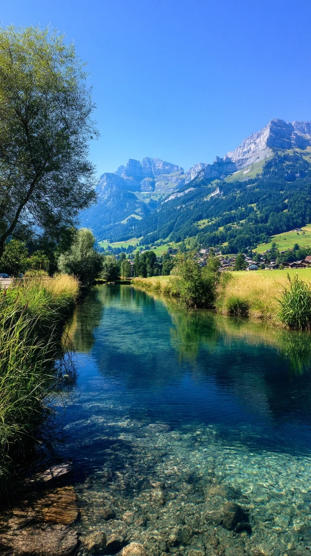 Swiss Countryside Tranquil Lakes and Mountain Trails