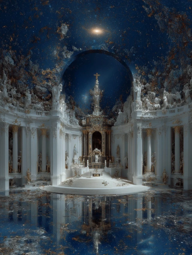 Baroque Futurism Celestial Interior Design