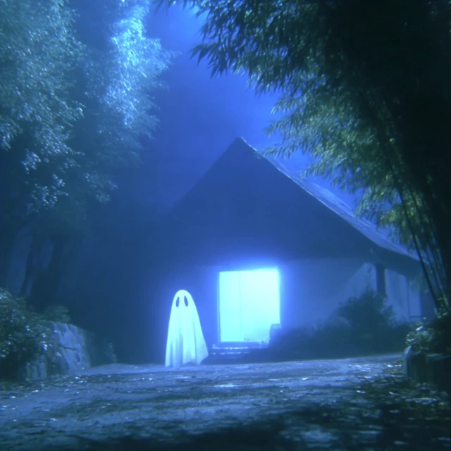 Ghost of the Past: Retro TV, Atmospheric Scene