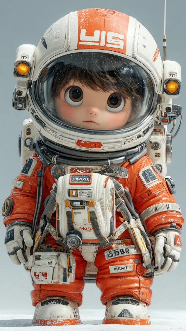 Anime Astronaut Boy in Mars Suit