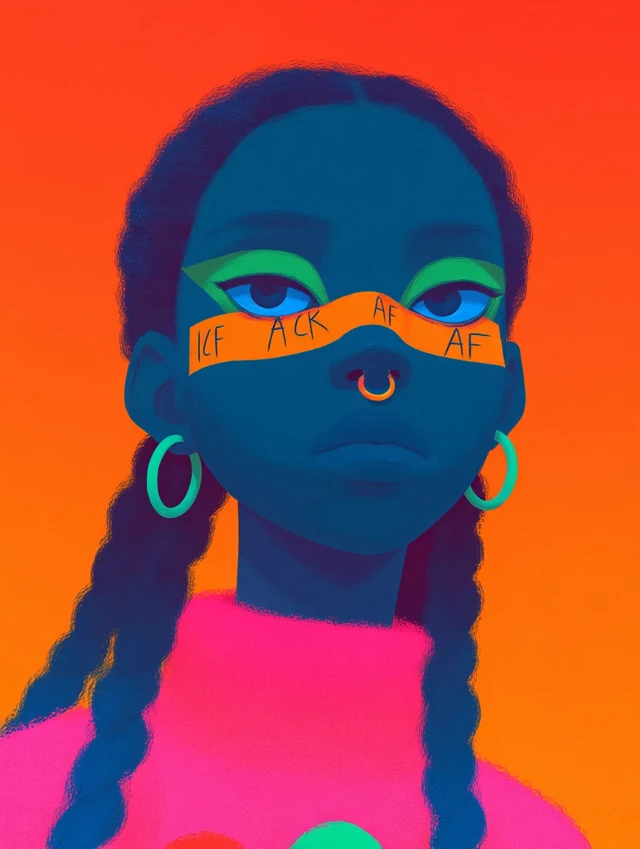 Black Girl Illustration Black AF