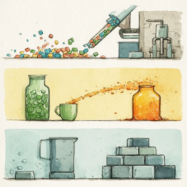 Recycling Process Illustration Childrens Book