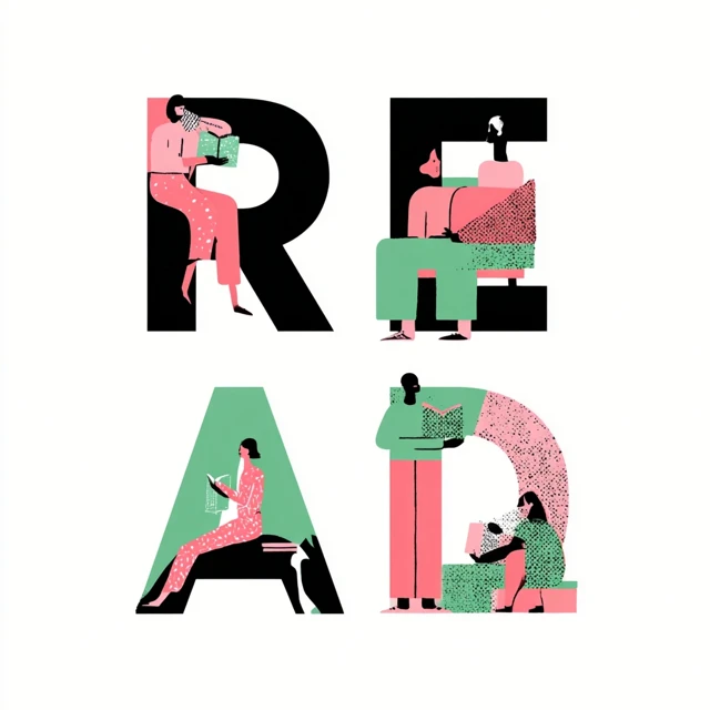 READ Library Logo Graphic Illustration