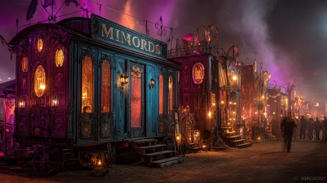 Psychedelic Haunted House The Mirrors Steampunk Fantasy