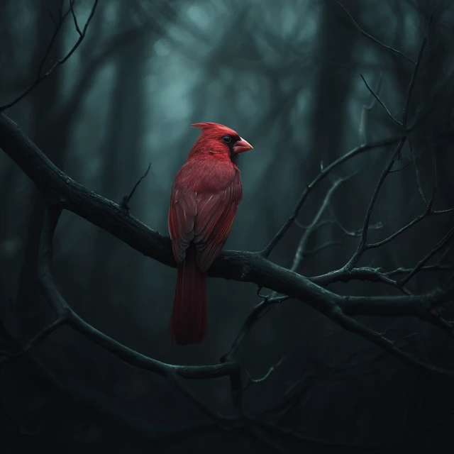 Cardinal Silence Nature Photography