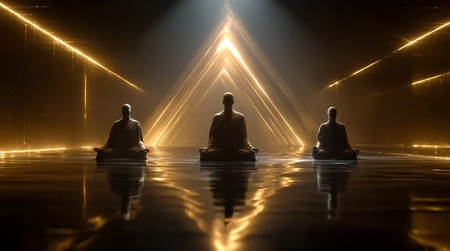 Divine Meditation in Sacred Temple 8k