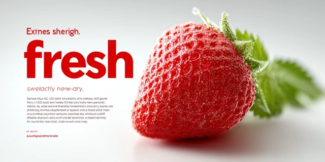 Fresh Strawberry Extreme Close Up Food Photography