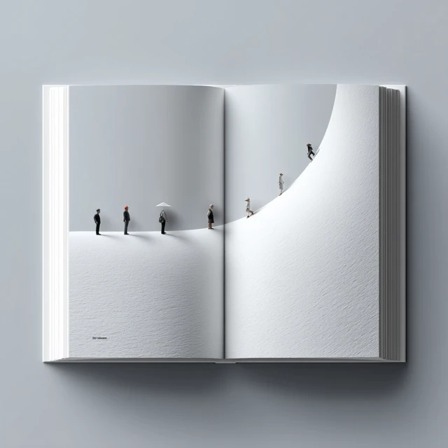 Minimal Story Characters in a Book Illustration