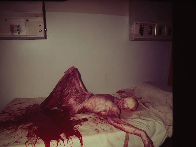 Horrific Ghoul Winged Creature Hospital Abomination Scary