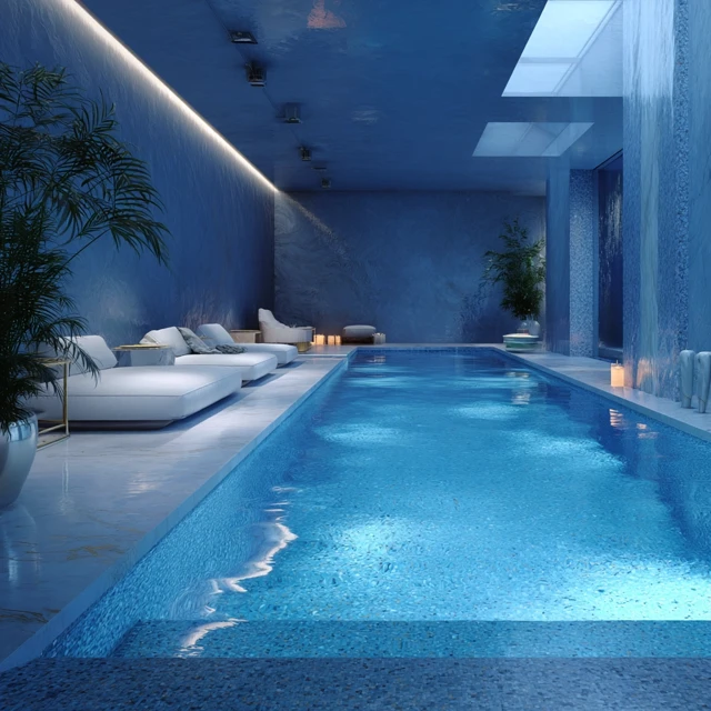 Luxury Indoor Pool Modern Interior Design