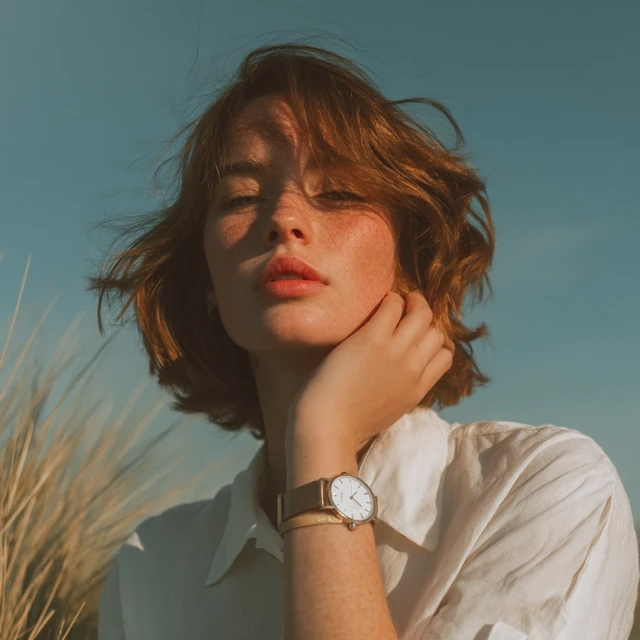 Woman with Watch Portrait Photography