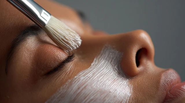 ASMR Skincare Facial Cream Application