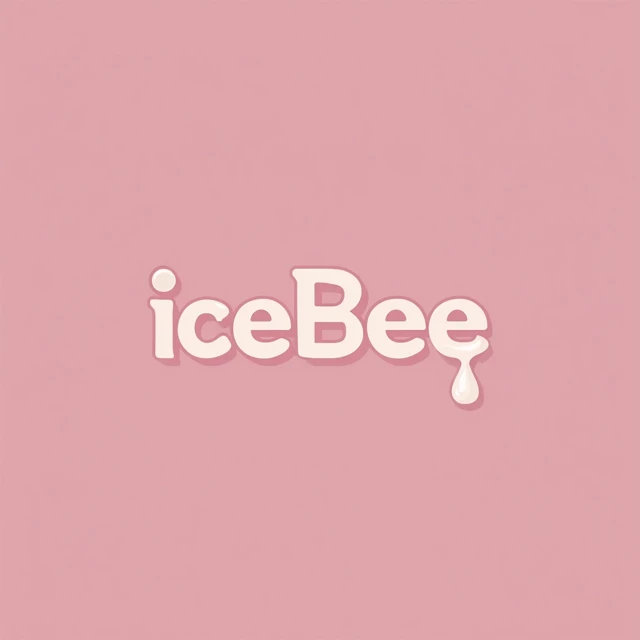 Ice Bee Logo Design Modern Minimalist Branding