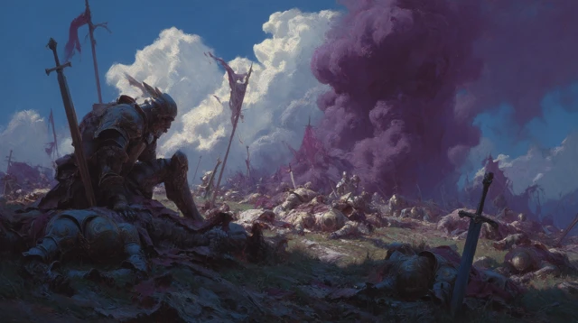 Aftermath of Battle Fantasy Art