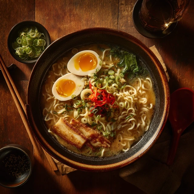 Delicious Ramen Bowl Food Photography