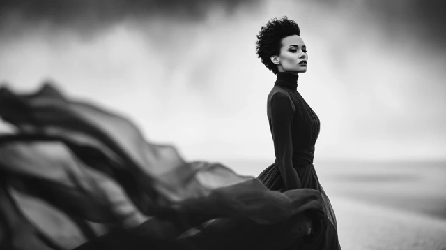 Jovana Rikalo Peter Lindbergh Inspired Portrait