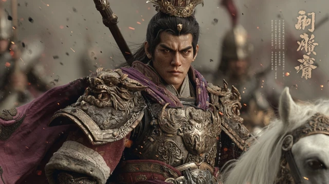 Lu Bu Warrior Portrait Cinematic Battlefield