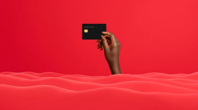 Black Gold Credit Card Illustration Luxury Design