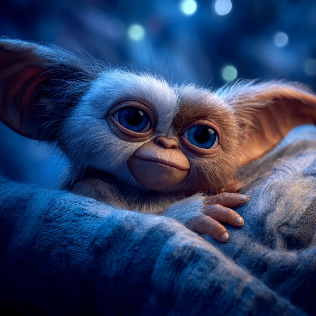 Gizmo Mogwai HD Photo Cinematic Blue Light