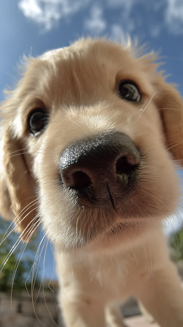 Golden Retriever Puppy Close Up