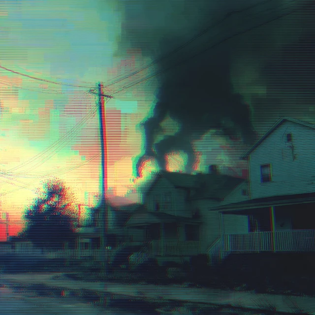 VHS Terror A Glitching Monster Haunting a Neighborhood