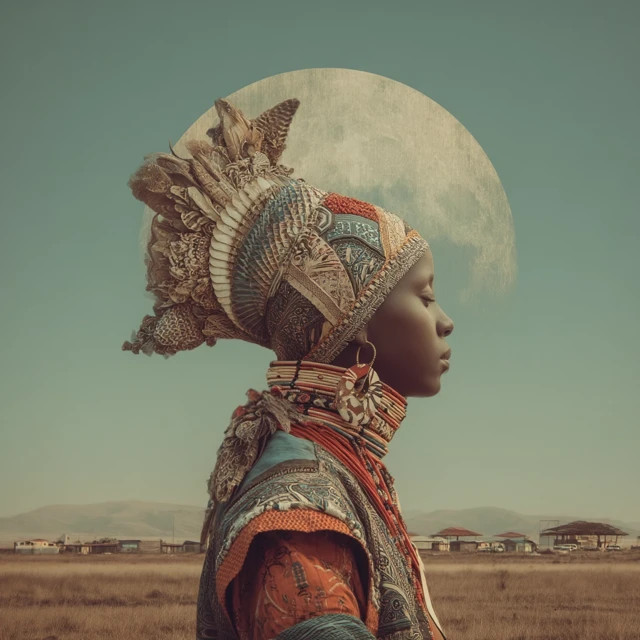 African Dream Portrait Art