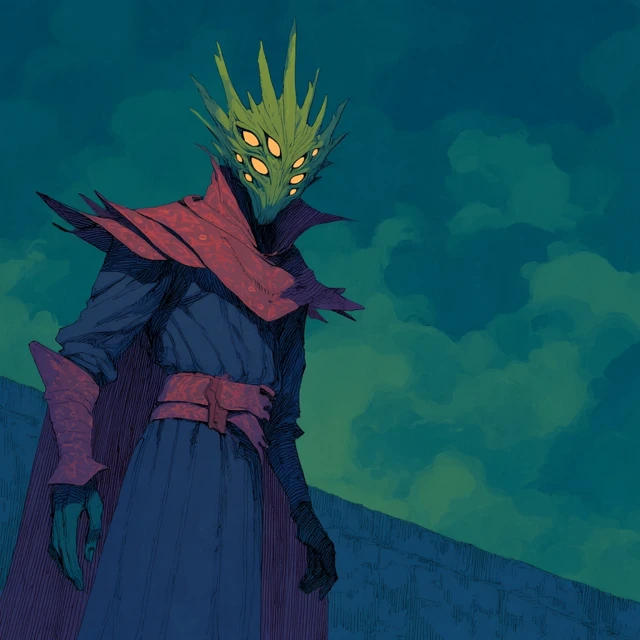 Grimdark Creature Illustration of a Humanoid