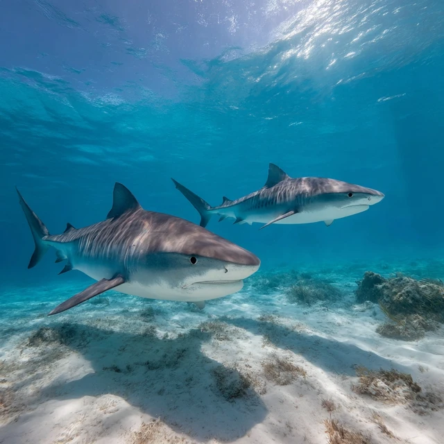 Underwater Tiger Sharks: Stunning Photography