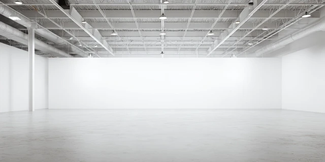 Event Space Blank Wall Mockup Professional Photography