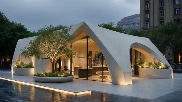 Modern Architectural Pop Up Store Design