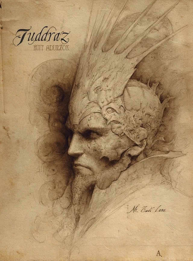 Dark Fantasy Mask of the King in Hell by Alan Lee