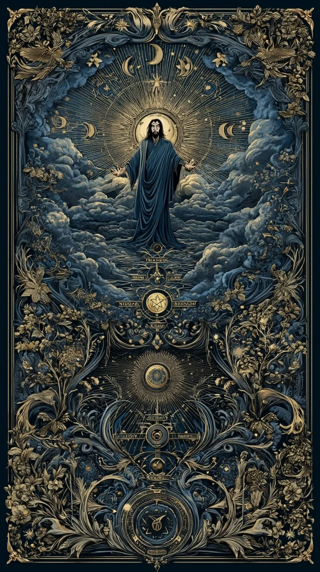 The Magician Tarot Card Mystical Illustration