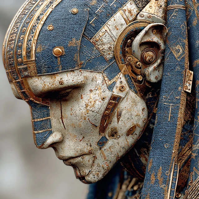 Ancient Egyptian Cyborg Portrait