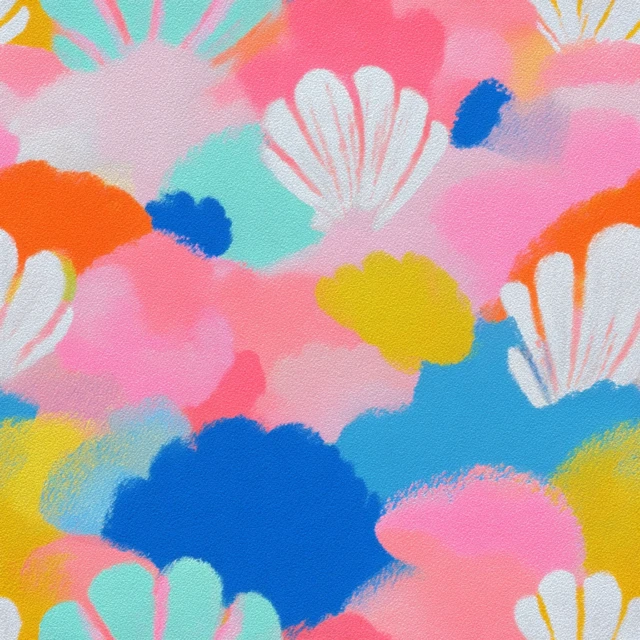 Seashell Illustration Pastel Summer Colors