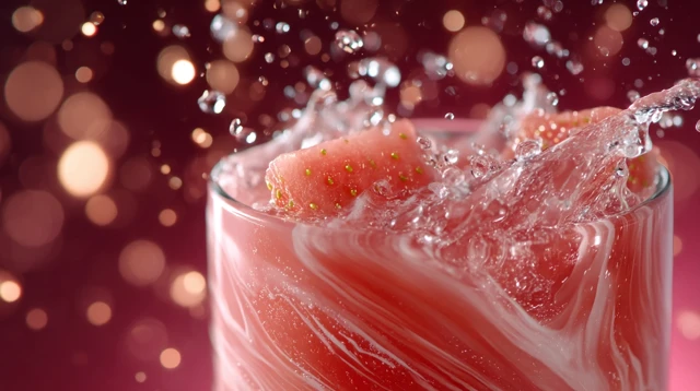Guava Juice Swirling Fresh Tempting
