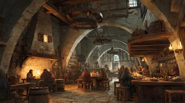 Medieval Fantasy Tavern Dungeons and Dragons Stream