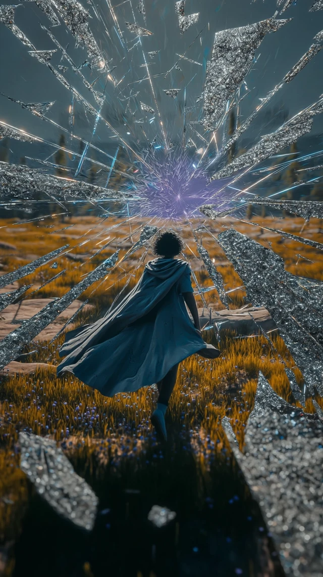 Fantasy Epic Scene with Magical Aura