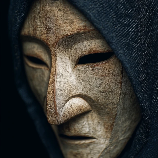 Japanese Noh Mask CloseUp Art Artistic Serene