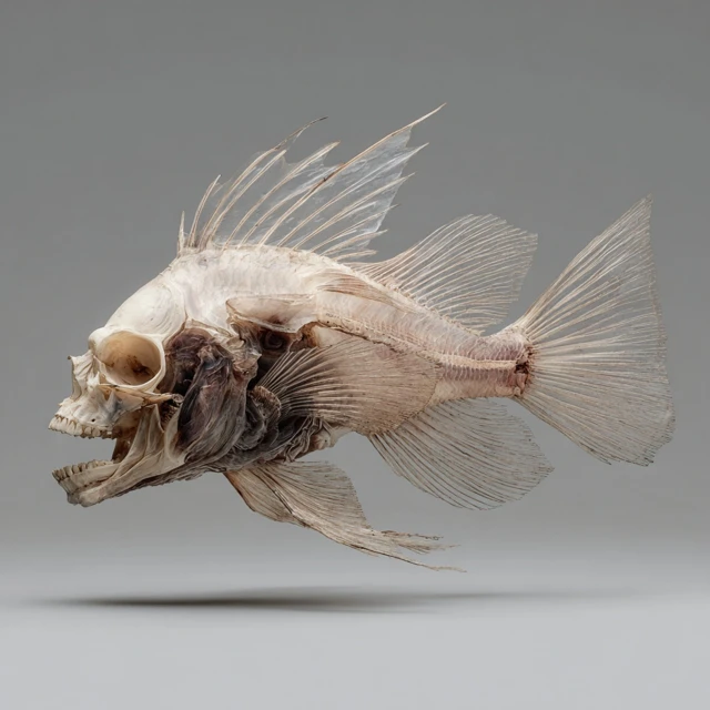Fish Skull Surreal Creature