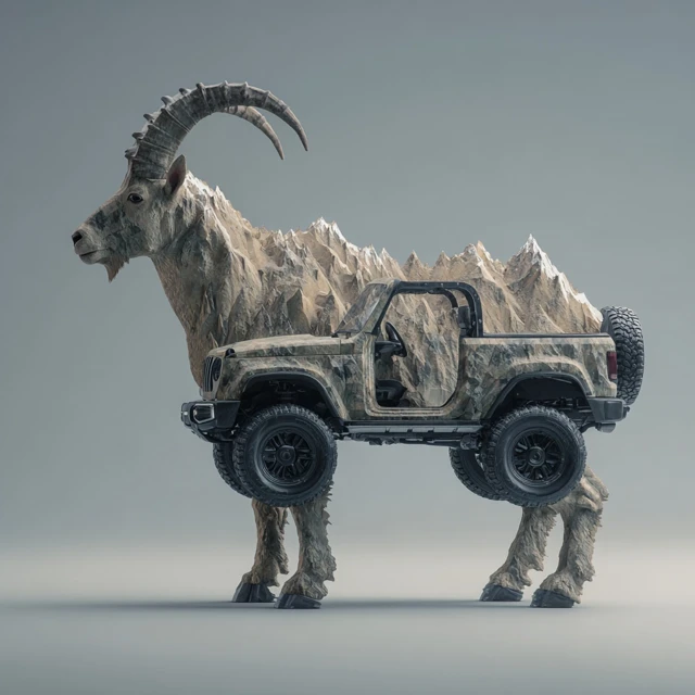 Mountain Goat Jeep Hybrid Concept Art