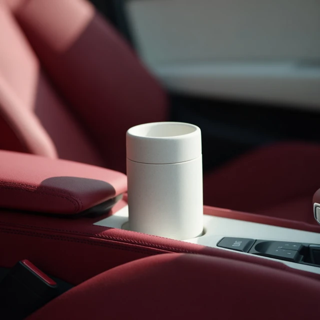 Audi Interior Elegant Cup Holder and Aesthetic